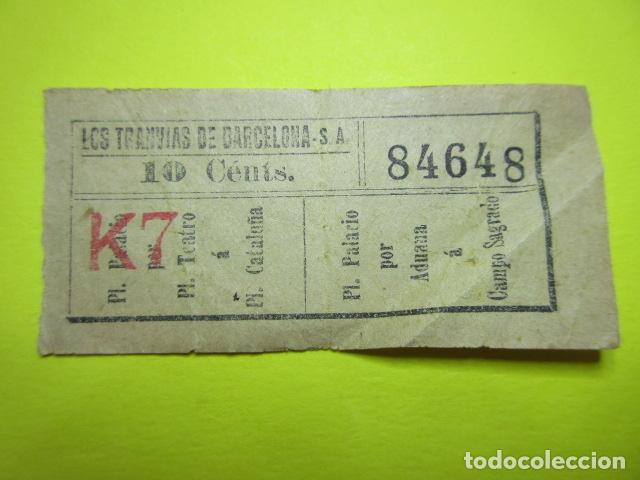 Collectionnisme Billets de transport: REF: VV-1234 - LOS TRANVIAS DE BARCELONA - VER FOTO TRAYECTOS TODOS DIFERENTES - CAPICUA 84648