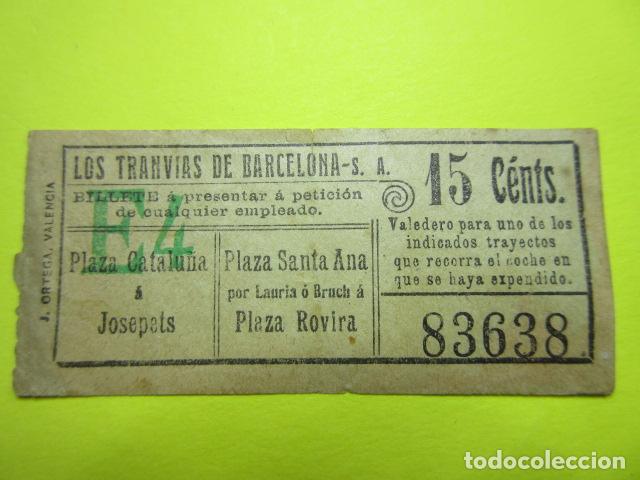 Collectionnisme Billets de transport: REF: VV-1234 - LOS TRANVIAS DE BARCELONA - VER FOTO TRAYECTOS TODOS DIFERENTES - CAPICUA 83638