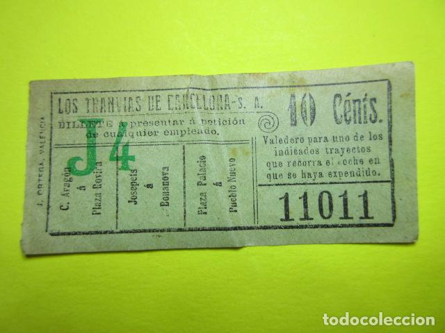 Collectionnisme Billets de transport: REF: VV-1234 - LOS TRANVIAS DE BARCELONA - VER FOTO TRAYECTOS TODOS DIFERENTES - CAPICUA 11011