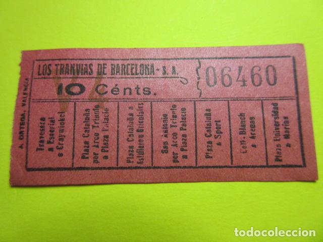 Collectionnisme Billets de transport: REF: VV-1234 - LOS TRANVIAS DE BARCELONA - VER FOTO TRAYECTOS TODOS DIFERENTES - CAPICUA 06460