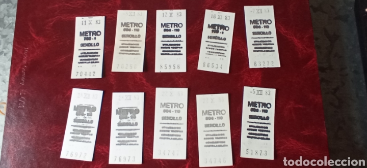 Colecionismos Bilhetes de Transporte: Lote 10 Billetes Metro Madrid