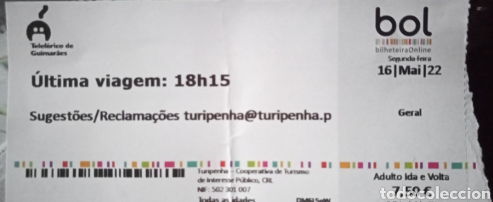 Colecionismos Bilhetes de Transporte: BILLETE TELEF&Eacute;RICO DE GUIMARAES. PORTUGAL