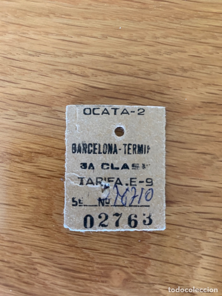 Colecionismos Bilhetes de Transporte: Billete de tren // Ocata - Barcelona T&eacute;rmino // Tarifa Kilom&eacute;trico // 3&ordf; clase // 1966