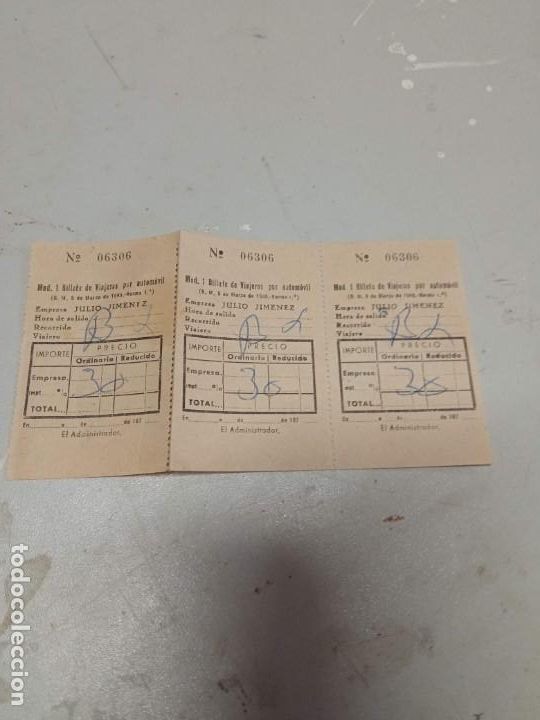 Collectionnisme Billets de transport: Billetes de Autob&uacute;s Logro&ntilde;o a&ntilde;os 70. Lote de 4
