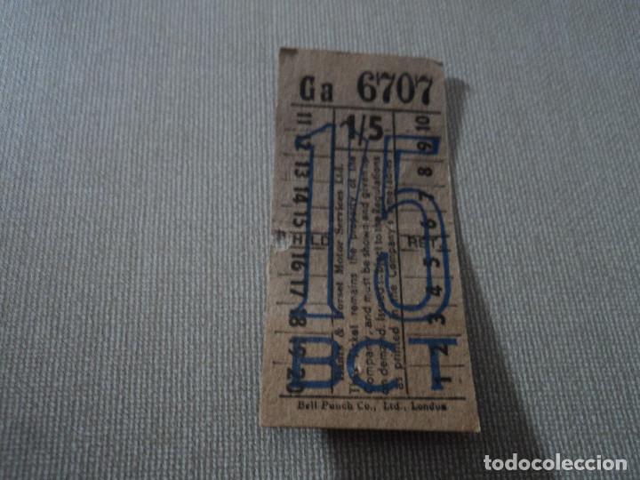 Collectables Transport Tickets: antiguo billete de autobus o tren de londres