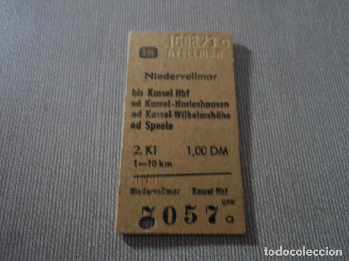 Collectables Transport Tickets: antiguo billete de autobus o tren de kassel, alemania