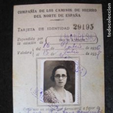 Coleccionismo Billetes de transporte: GUERRA CIVIL-MANRESA-FERROCARRIL-COMPAÑIA CAMINOS DE HIERRO DEL NORTE-CARNET 1937-VER FOTOS-(94.175)