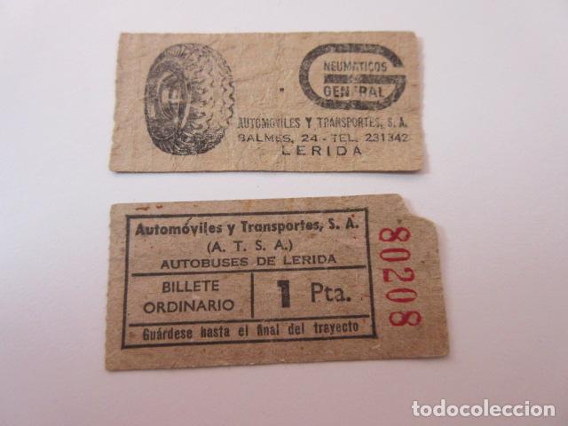 Collectionnisme Billets de transport: BILLETE CAPICUA A.T.S.A. AUTOBUSES DE LERIDA LLEIDA - 80208 neumatico general