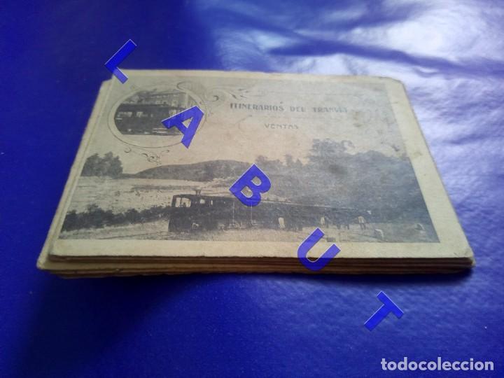 Coleccionismo Billetes de transporte: MADRID ITINERARIOS DEL TRANVIA VENTAS 10 FOTOGRAFIAS Y TEXTO EN ACORDEON F50