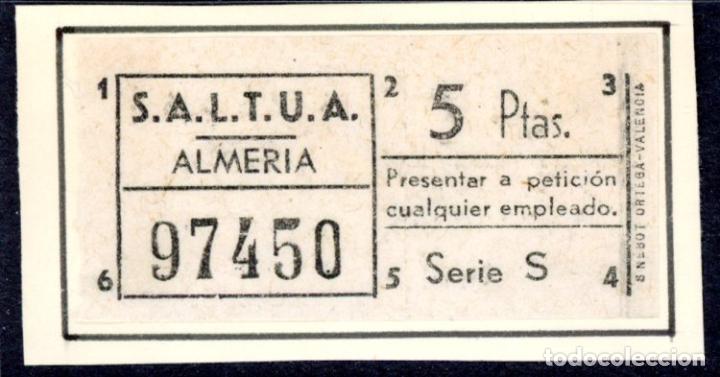 Collectionnisme Billets de transport: BILLETE DE SALTUA / ALMERIA / LG9-4