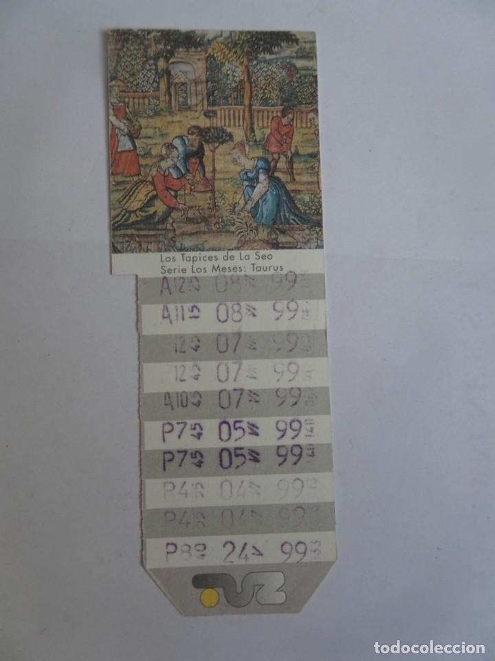 Coleccionismo Billetes de transporte: COLECCION A&Ntilde;O 1999, LOS TAPICES DE LA SEO , BONO BUS TARJETA TRANSPORTES URBANOS , VER FOTOS