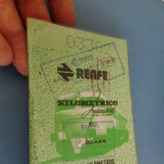 Coleccionismo Billetes de transporte: ANTIGUO BILLETE KILOMETRICO FERROCARRIL RENFE 2ª CLASE SEVILLA 1976