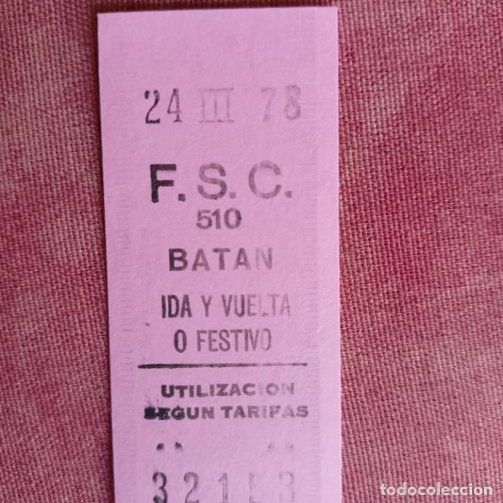 Collectables Transport Tickets: REFERENCIA REFMM01 METRO MADRID - MODELO F.S.C. CARABANCHEL ROSA IDA VUELTA BATAN