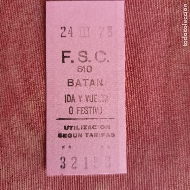 Collectables Transport Tickets: REFERENCIA REFMM01 METRO MADRID - MODELO F.S.C. CARABANCHEL ROSA IDA VUELTA BATAN