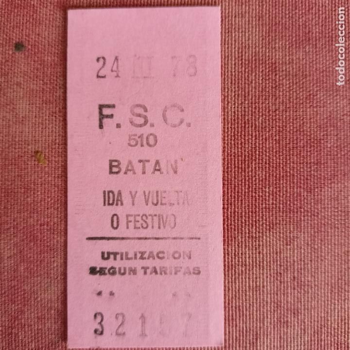 Collectables Transport Tickets: REFERENCIA REFMM01 METRO MADRID - MODELO F.S.C. CARABANCHEL ROSA IDA VUELTA BATAN