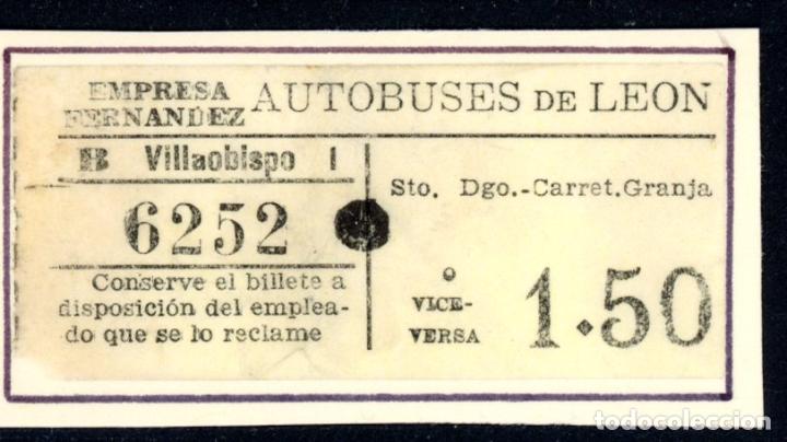 Collectionnisme Billets de transport: BILLETE DE AUTOBUSES DE LEON /VILLAOBISPO // LG9-37