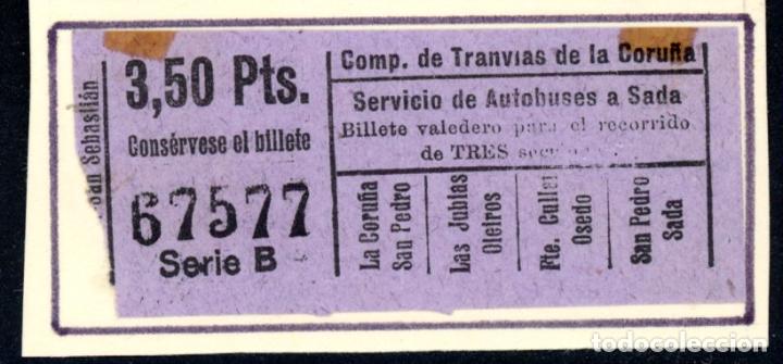 Collectionnisme Billets de transport: BILLETE DE TRANVIAS DE LA CORU&Ntilde;A // LG9-37