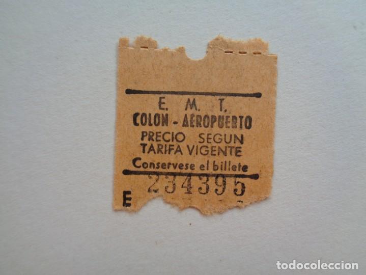 Collectionnisme Billets de transport: BILLETE DE AUTOBUS DE COLON - AEROPUERTO