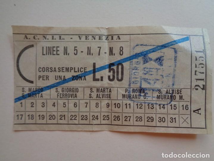 Collectionnisme Billets de transport: BILLETE DE TREN , LINEAS FERROVIARIAS DE ITALIA