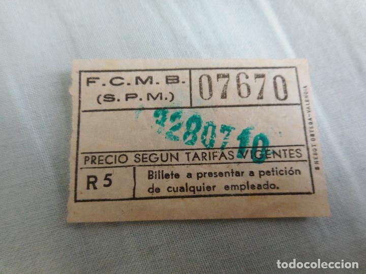 Collectionnisme Billets de transport: ANTIGUO BILLETE METRO BARCELONA FCMB CAPICUA