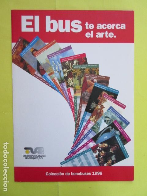 Coleccionismo Billetes de transporte: ZARAGOZA - CARPETA BONOBUSES 1996 - COMPLETA 12 MESES - ABONO TARJETA RESISTIVA BONO BUS