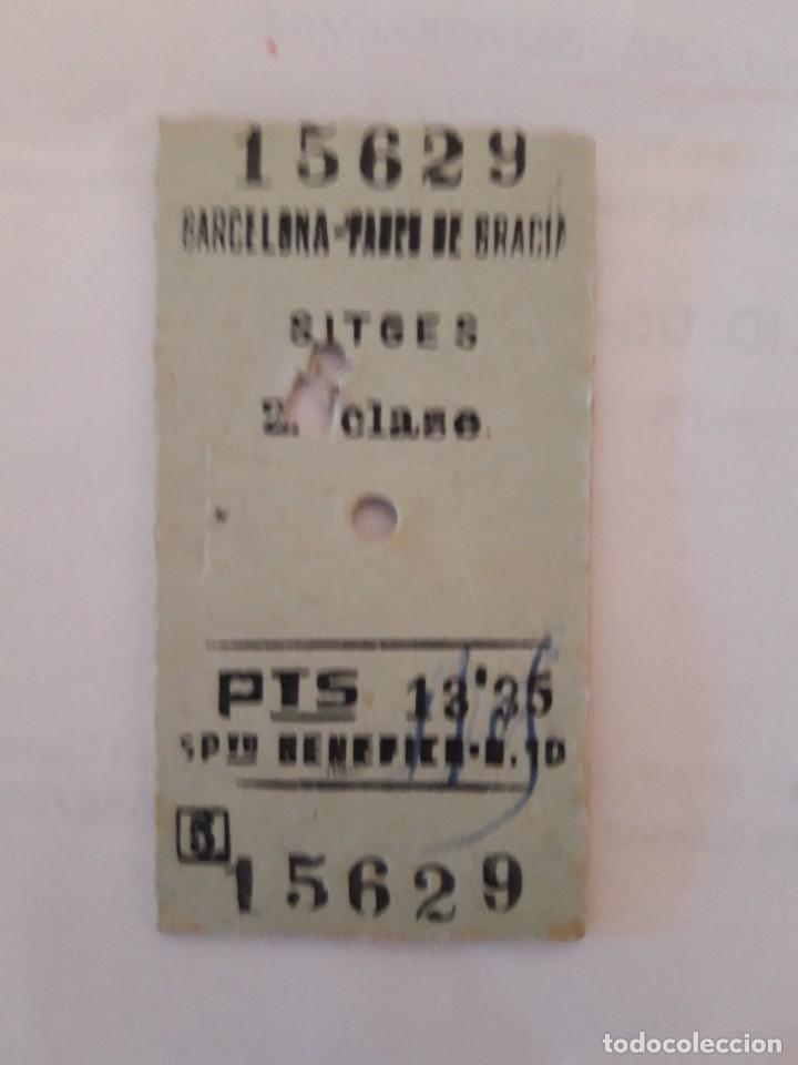 Collectionnisme Billets de transport: Billete Renfe Barcelona Sitges