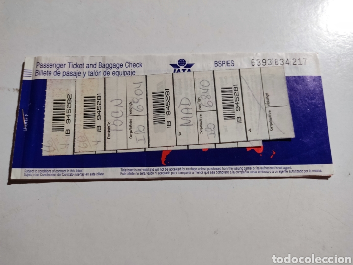 Collectables Transport Tickets: Billete de pasaje varios destinos iata