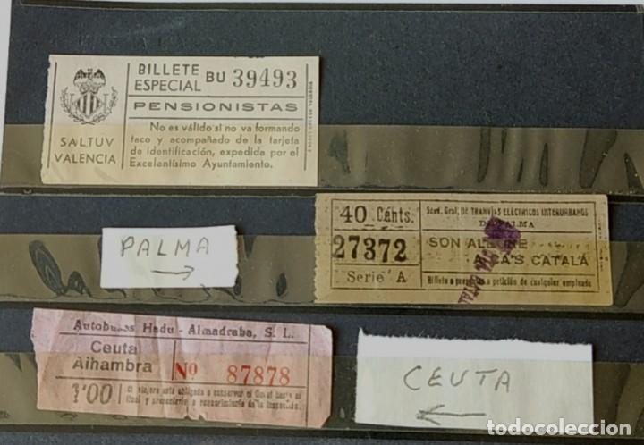 Collectables Transport Tickets: TRES Capic&uacute;as en billetes de transporte de Valencia, Palma y Ceuta