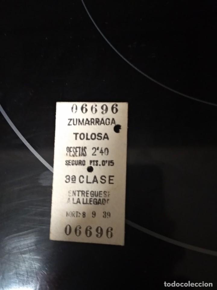 Collectables Transport Tickets: BILLETE TREN ZUMARRAGA -TOLOSA / 2,40 PESETAS