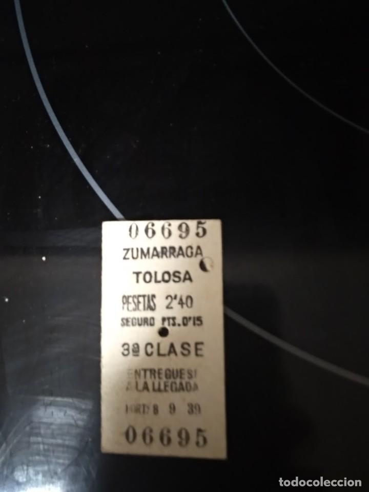 Collectables Transport Tickets: BILLETE TREN ZUMARRAGA -TOLOSA / 2,40 PESETAS