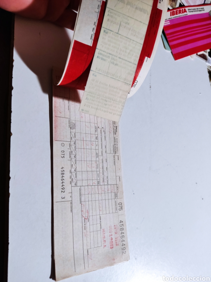 Coleccionismo billetes de transporte: Billete de pasaje Iberia - Foto 2