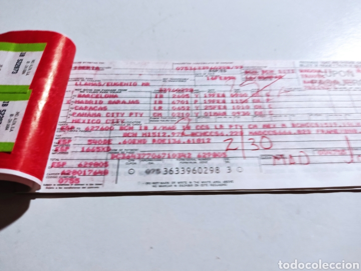 Coleccionismo billetes de transporte: Billete de pasaje ticket de equipaje varios - Foto 3