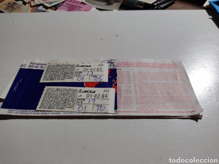 Coleccionismo billetes de transporte: Billete de pasaje ticket de equipaje varios - Foto 1