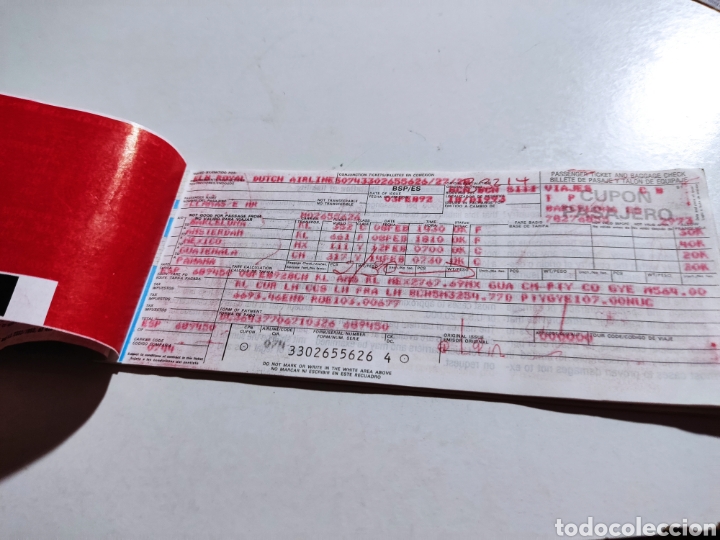 Coleccionismo billetes de transporte: Billete de pasaje ticket de equipaje - Foto 3