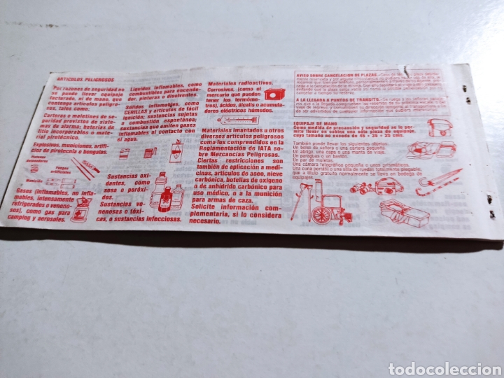 Coleccionismo billetes de transporte: Billete de pasaje ticket de equipaje - Foto 6