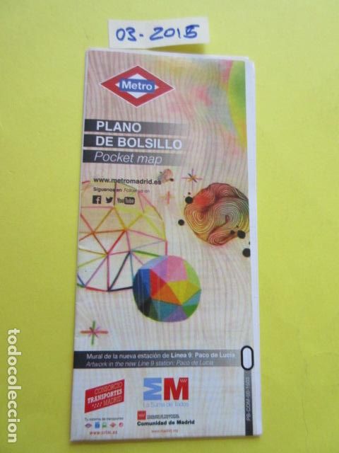 Sammeln von Fahrkarten: METRO MADRID EDICION MARZO 2015 PLANO GUIA FERROCARRIL TRANVIA AUTOBUS