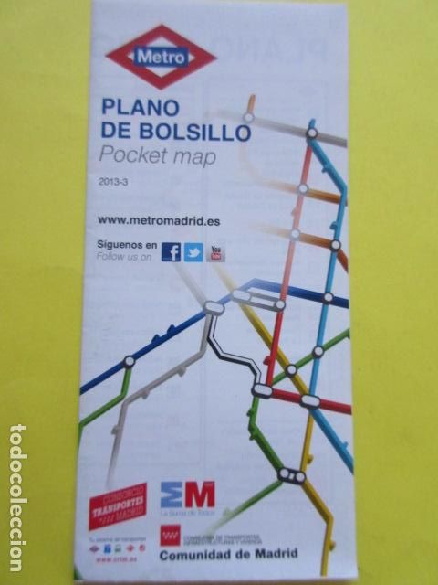 Sammeln von Fahrkarten: METRO MADRID EDICION 3- 2013 PLANO GUIA FERROCARRIL TRANVIA AUTOBUS