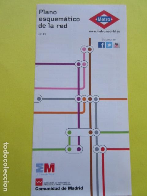 Sammeln von Fahrkarten: METRO MADRID EDICION 2013 PLANO GUIA FERROCARRIL TRANVIA AUTOBUS