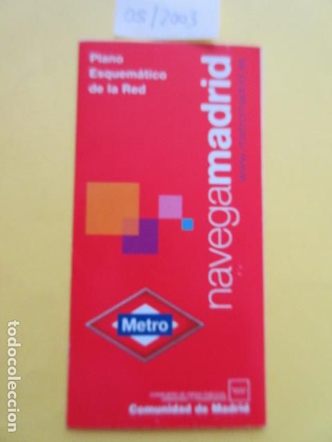 Coleccionismo Billetes de transporte: METRO MADRID EDICION mayo 2003 - PLANO GUIA FERROCARRIL TRANVIA AUTOBUS