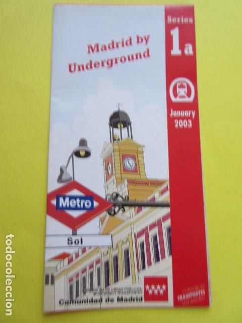 Collectables Transport Tickets: METRO MADRID EDICION ENERO 2003 OJOJOJO EN INGLES - PLANO GUIA FERROCARRIL TRANVIA AUTOBUS