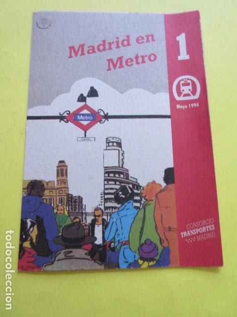 Collectionnisme Billets de transport: METRO MADRID EDICION MAYO 1994 - PLANO GUIA FERROCARRIL TRANVIA AUTOBUS