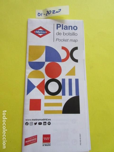 Coleccionismo Billetes de transporte: METRO MADRID EDICION ENERO 2020 - PLANO GUIA FERROCARRIL TRANVIA AUTOBUS