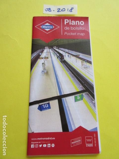 Coleccionismo Billetes de transporte: METRO MADRID EDICION AGOSTO 2018 - PLANO GUIA FERROCARRIL TRANVIA AUTOBUS