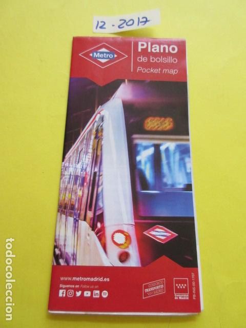 Coleccionismo Billetes de transporte: METRO MADRID EDICION DICIEMBRE 2017 - PLANO GUIA FERROCARRIL TRANVIA AUTOBUS