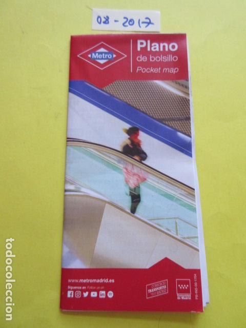 Coleccionismo Billetes de transporte: METRO MADRID EDICION AGOSTO 2017 - PLANO GUIA FERROCARRIL TRANVIA AUTOBUS