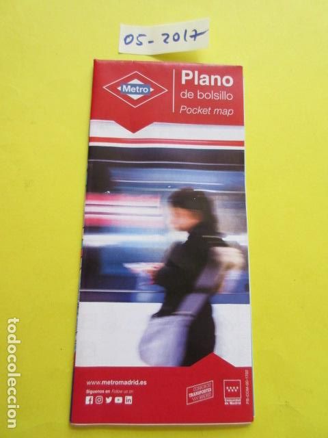 Coleccionismo Billetes de transporte: METRO MADRID EDICION MAYO 2017 - PLANO GUIA FERROCARRIL TRANVIA AUTOBUS