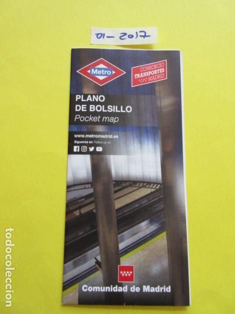 Coleccionismo Billetes de transporte: METRO MADRID EDICION ENERO 2017 - PLANO GUIA FERROCARRIL TRANVIA AUTOBUS