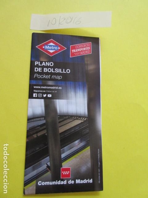 Coleccionismo Billetes de transporte: METRO MADRID EDICION OCTUBRE 2016 - PLANO GUIA FERROCARRIL TRANVIA AUTOBUS