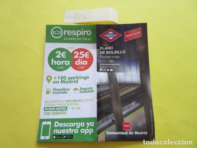Coleccionismo Billetes de transporte: METRO MADRID EDICION JUNIO 2016 - PLANO GUIA FERROCARRIL TRANVIA AUTOBUS