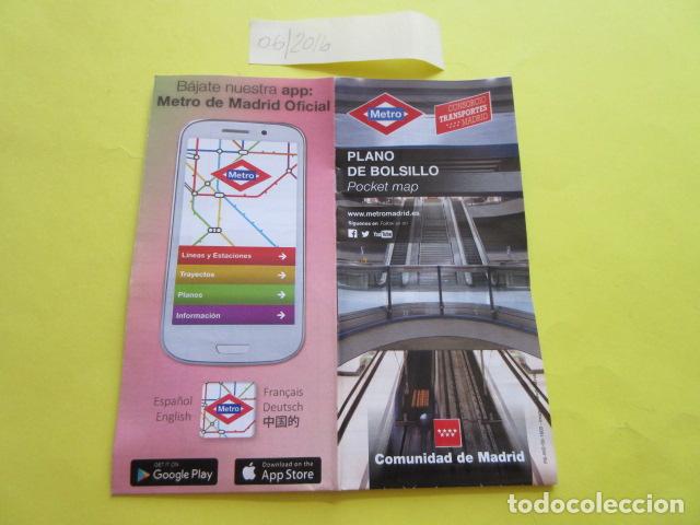 Coleccionismo Billetes de transporte: METRO MADRID EDICION JUNIO 2016 PUBLICIDAD 2- PLANO GUIA FERROCARRIL TRANVIA AUTOBUS